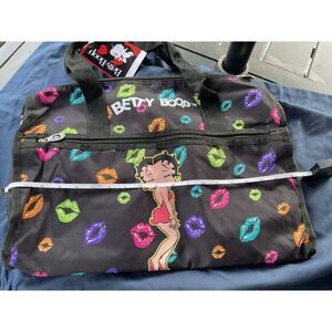 NWT Betty Boop Duffle Bag w/ 3 Outer Pockets and Shoulder Strap